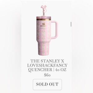COPY - Stanley x Love Shack Fancy 40 oz quencher in Blooming Heirloom- Brand New